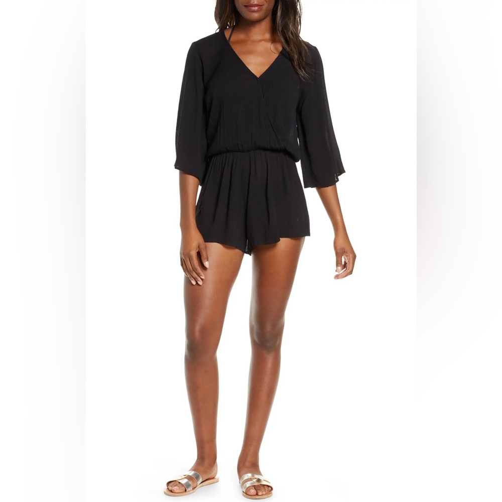 Elan Black Swim Coverup